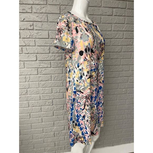 For G and PL Multi-Color Jersey T-Shirt Dress with Pockets Size S - Picture 4 of 9